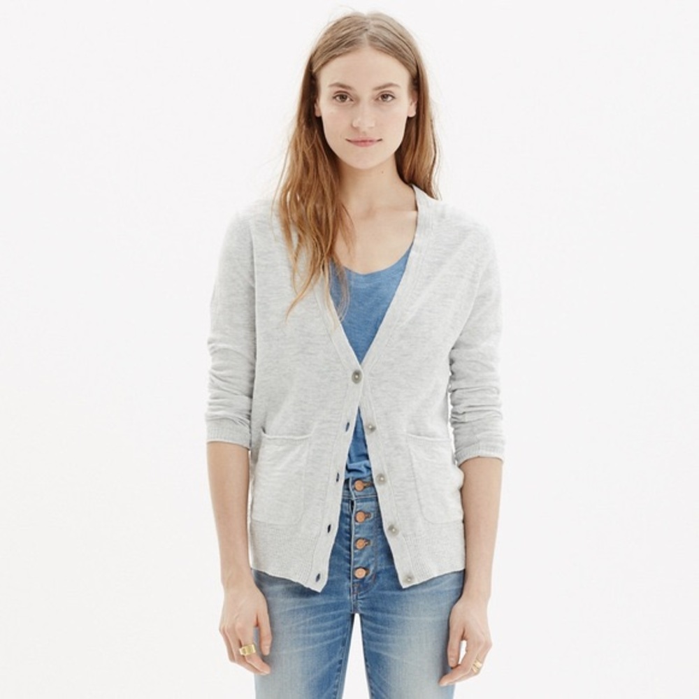 MADEWELL Graduate Sweater V-Neck Cardigan